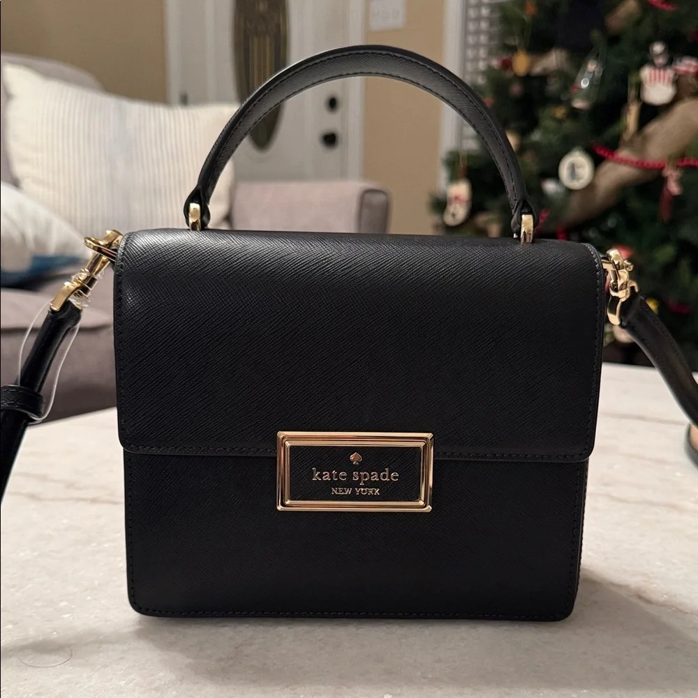 Kate Spade New York Women's Smooth Leather Top Handle Crossbody Bag W/ Dust Bag